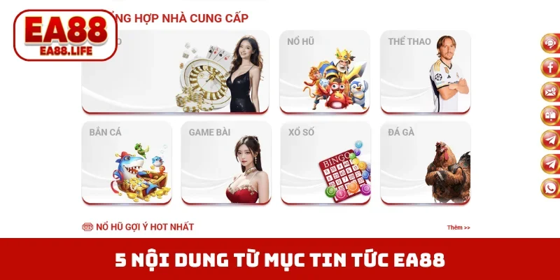 5 nội dung hấp dẫn từ mục tin tức EA88
