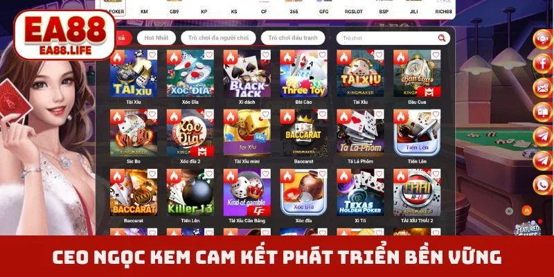 CEO Ngọc Kem cam kết phát triển bền vững