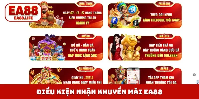 Điều kiện nhận khuyến mãi EA88